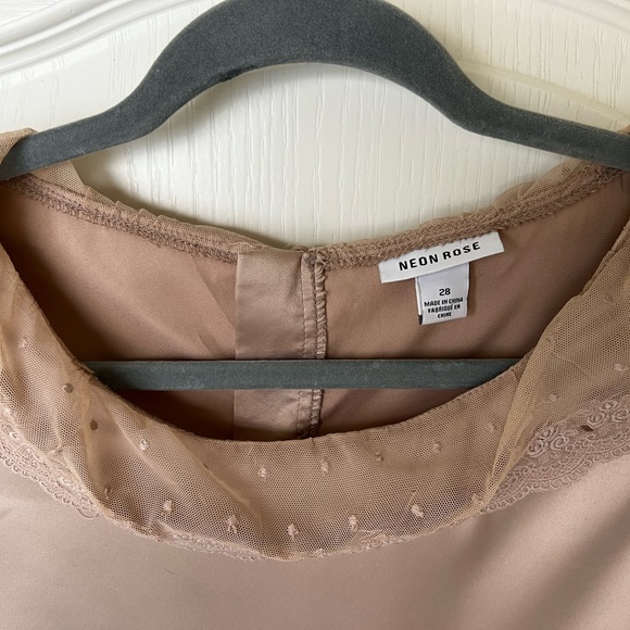 Neon Rose Satin Lace 28 Blouse - Picture 3 of 10